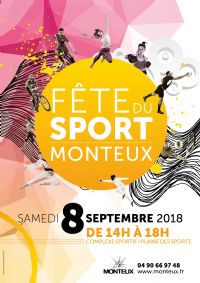 Fête du Sport. Le samedi 8 septembre 2018 à MONTEUX. Vaucluse.  14H00